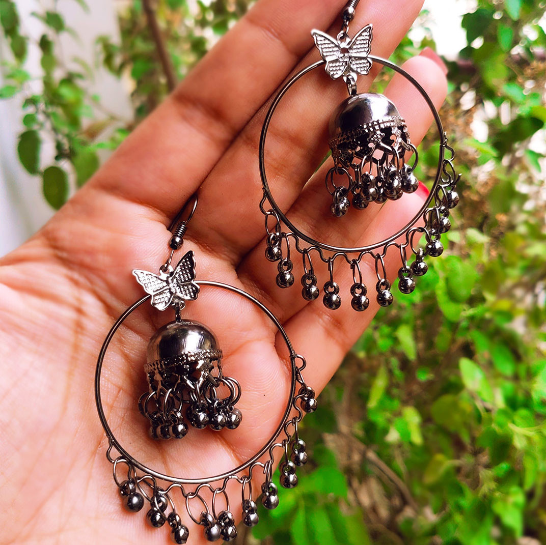 Myst Black Danglers