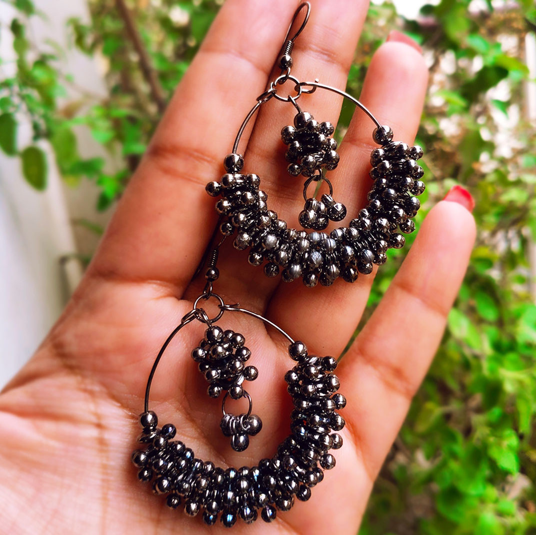 Charcoal Bloom Charms