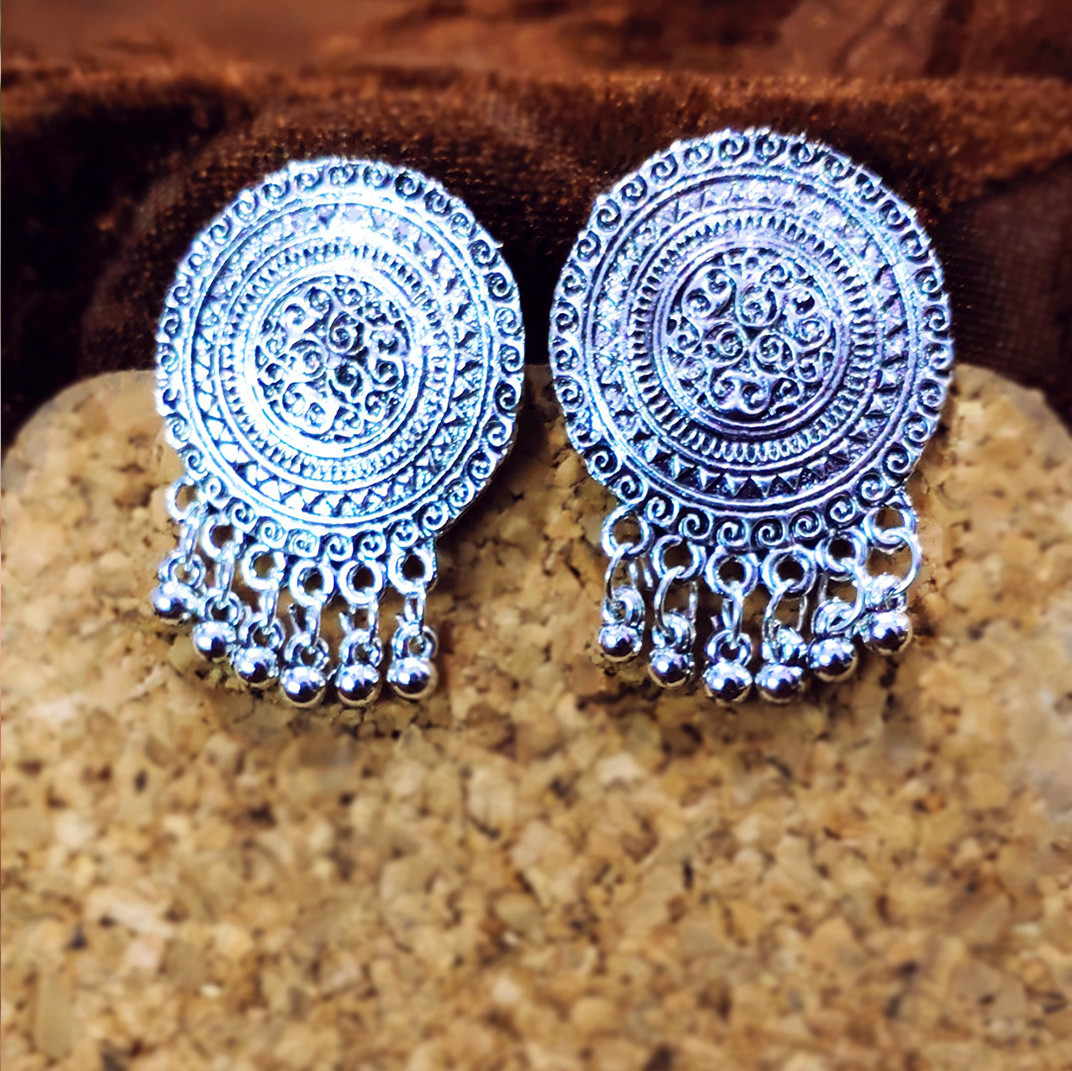 Classic Loop Oxidized Earrings